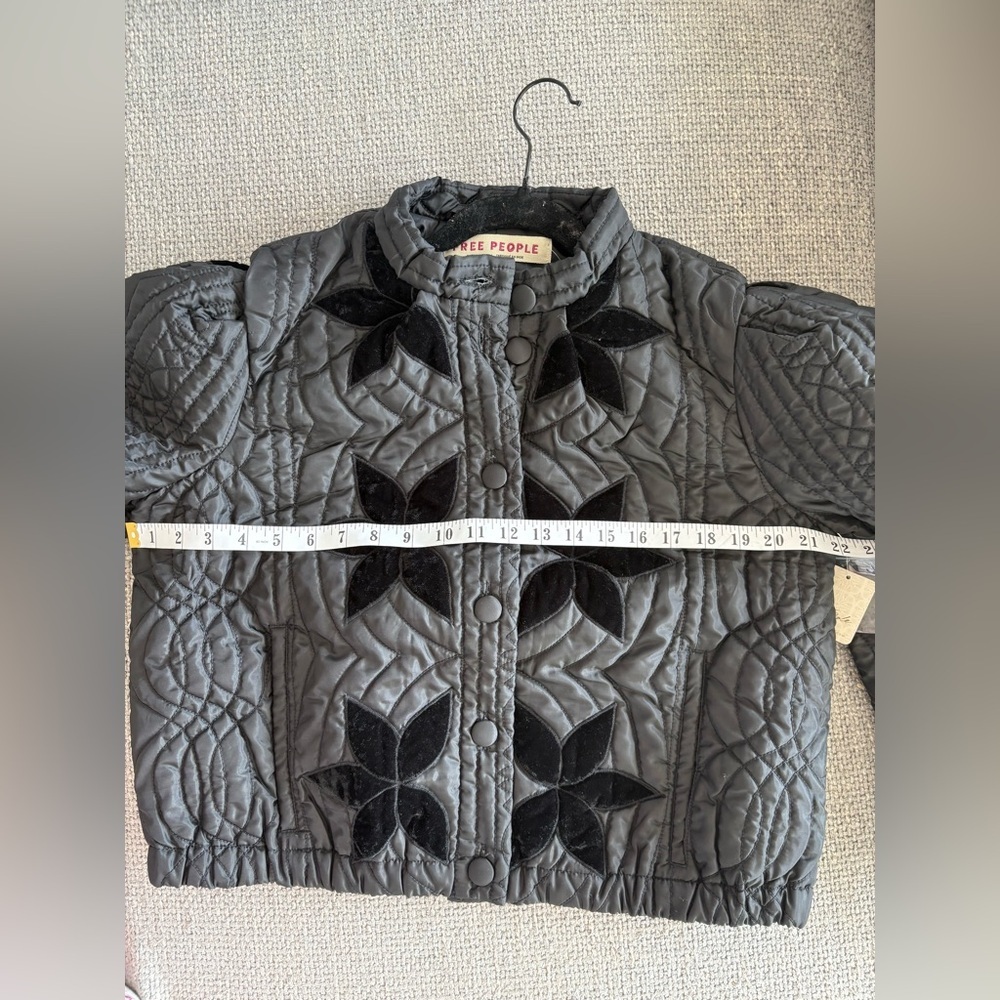 Free People Quinn Quilted Jacket – Black – Size Small – Brand New With Tag - Picture 12 of 16